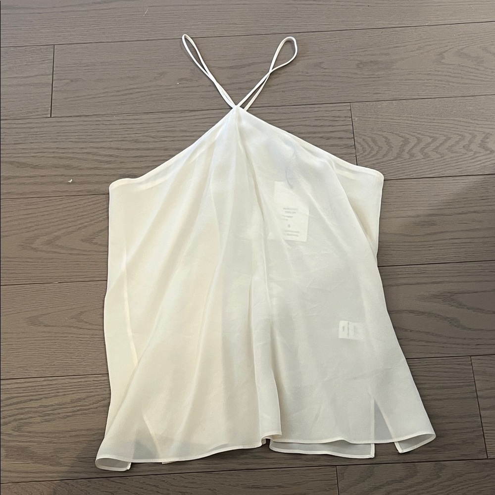 CamiNYC Cream Camisole with Spaghetti Straps